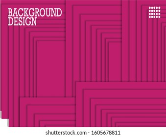 pink paper cut background modern