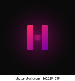 Pink paper folded character from a typeset, vector illustration