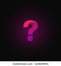 Pink paper folded character from a typeset, vector illustration