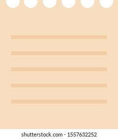 pink paper pad graphic vector