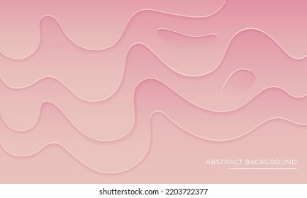 pink papercut abstract empty background design for many purpose