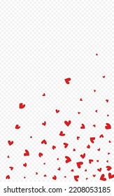 Pink Papercut Vector Transparent Backgound. Wedding Hearts Texture. Maroon Color Happy Confetti Design.
