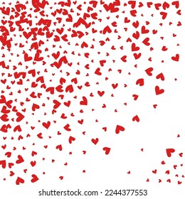 Pink Papercut Vector White Backgound. Wedding Heart Frame. Burgundy Cut Confetti Postcard.