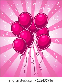 Pink Party Balloons