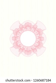 Pink passport money rosette