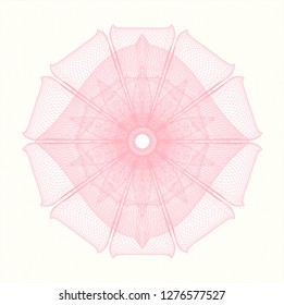 Pink passport money rosette