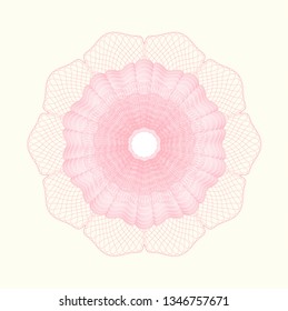 Pink passport money rosette