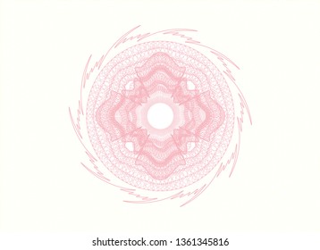 Pink passport money rosette