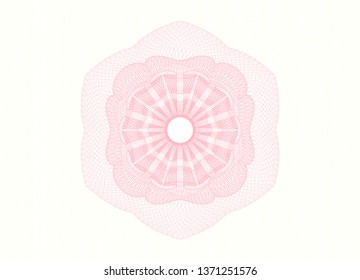 Pink passport money rosette