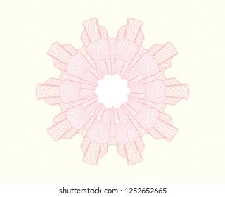 Pink passport money style rosette
