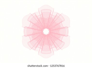 Pink passport money style rosette