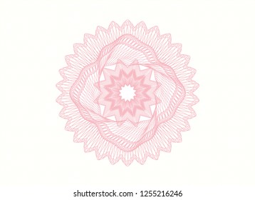 Pink passport money style rosette