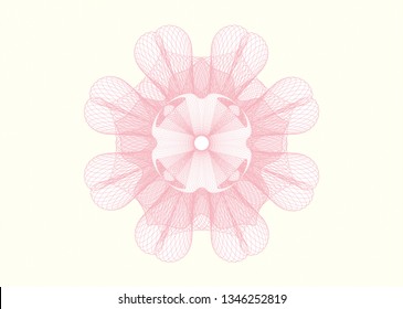Pink passport money style rosette