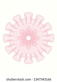 Pink passport money style rosette