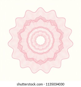 Pink passport money style rossete