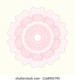 Pink passport money style rossete