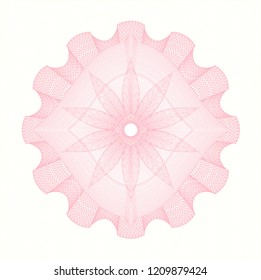 Pink passport money style rossete