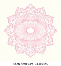 Pink passport money style rossete