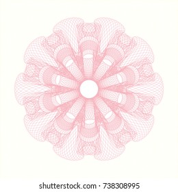Pink passport money style rossete