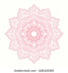 Pink passport rosette
