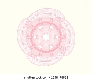 Pink passport rosette
