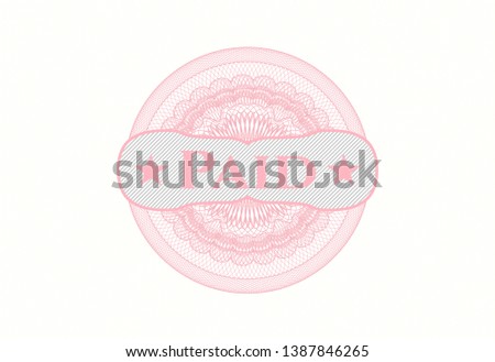 Pink passport rosette with text Paid inside