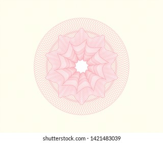 Pink passport rosette. Vector Illustration. Detailed. Pink passport rosette. Vector Illustration. Detailed.