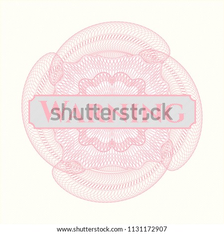 Pink passport rossete with text Warning inside