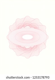 Pink passport style rosette
