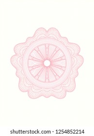 Pink passport style rosette