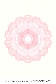 Pink passport style rosette