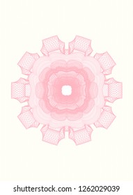 Pink passport style rosette