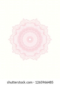 Pink passport style rosette