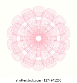 Pink passport style rosette