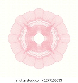 Pink passport style rosette
