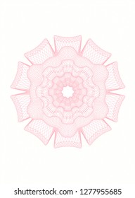 Pink passport style rosette