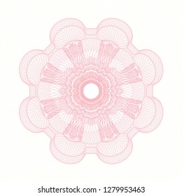 Pink passport style rosette