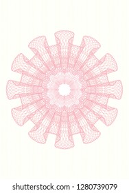 Pink passport style rosette