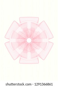 Pink passport style rosette
