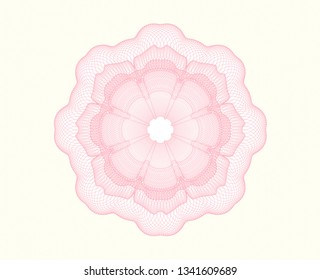 Pink passport style rosette