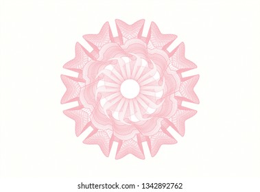 Pink passport style rosette