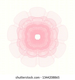 Pink passport style rosette