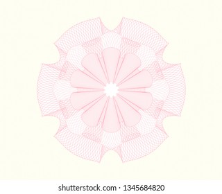 Pink passport style rosette