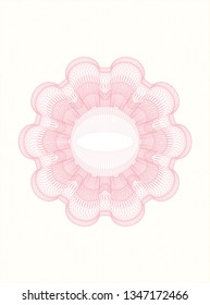 Pink passport style rosette