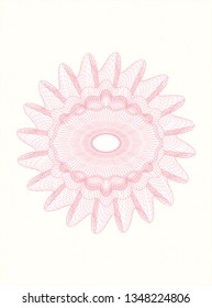 Pink passport style rosette