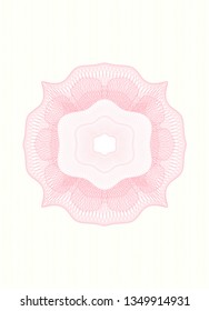 Pink passport style rosette