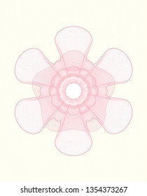 Pink passport style rosette