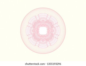 Pink passport style rosette