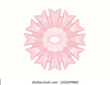 Pink passport style rosette