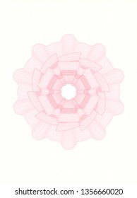 Pink passport style rosette